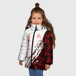 Куртка зимняя для девочки Citroen ситроен, цвет: 3D-светло-серый — фото 2