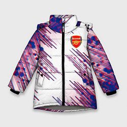 Куртка зимняя для девочки Arsenal mikel arteta, цвет: 3D-светло-серый