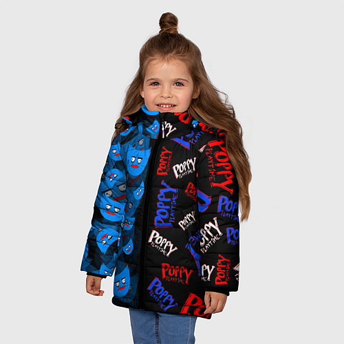 Зимняя куртка для девочки Poppy Half Patter / 3D-Светло-серый – фото 3