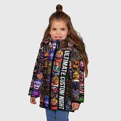 Куртка зимняя для девочки Ultimate Custom Night FNAF, цвет: 3D-черный — фото 2
