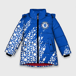 Куртка зимняя для девочки Chelsea челси, цвет: 3D-красный