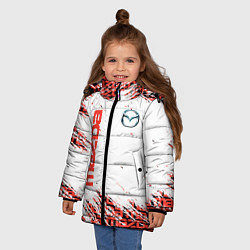 Куртка зимняя для девочки MAZDA CX-6, цвет: 3D-черный — фото 2