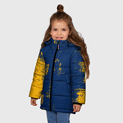 Куртка зимняя для девочки ПЯТНИСТАЯ ТЕКСТУРА ГРАНЖ, цвет: 3D-красный — фото 2