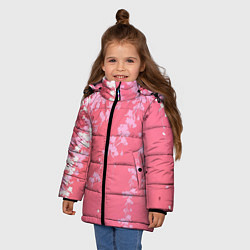Куртка зимняя для девочки Весенняя ива, цвет: 3D-светло-серый — фото 2