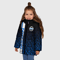 Куртка зимняя для девочки Ниссан Паттерн, цвет: 3D-светло-серый — фото 2