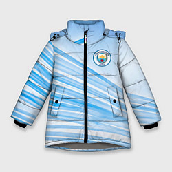 Куртка зимняя для девочки MANCHESTER CITY Манчестер Сити, цвет: 3D-светло-серый