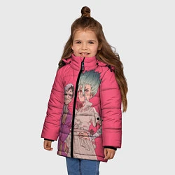 Куртка зимняя для девочки Ген и Сэнку, цвет: 3D-светло-серый — фото 2