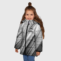Куртка зимняя для девочки OPEL опель, цвет: 3D-светло-серый — фото 2