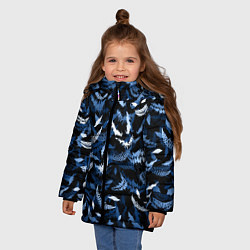 Куртка зимняя для девочки Drain monsters, цвет: 3D-светло-серый — фото 2