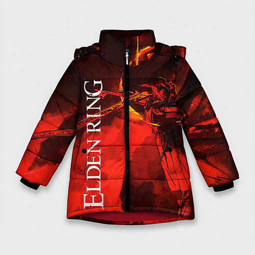Зимняя куртка для девочки MALENIA - ELDEN RING ЕЛДЕН РИНГ / 3D-Красный – фото 1
