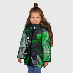 Куртка зимняя для девочки S T A L K E R 2 пламя, цвет: 3D-светло-серый — фото 2