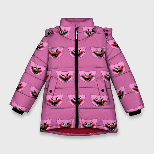 Зимняя куртка для девочки Киси Миси спасла нас / 3D-Красный – фото 1