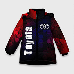 Зимняя куртка для девочки ТОЙОТА Toyota Графика