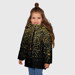 Куртка зимняя для девочки ЗВЕЗДОПАД STARFALL, цвет: 3D-черный — фото 2