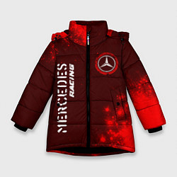 Куртка зимняя для девочки MERCEDES Mercedes Racing Арт, цвет: 3D-черный
