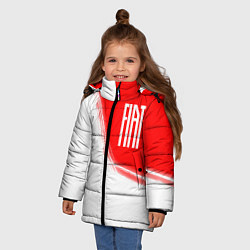 Куртка зимняя для девочки ФИАТ Краски, цвет: 3D-черный — фото 2