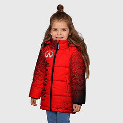 Куртка зимняя для девочки ИНФИНИТИ Infinity Шум, цвет: 3D-черный — фото 2