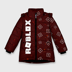 Куртка зимняя для девочки ROBLOX - Краска, цвет: 3D-черный