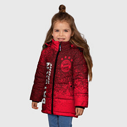 Куртка зимняя для девочки БАВАРИЯ Sport Арт, цвет: 3D-черный — фото 2