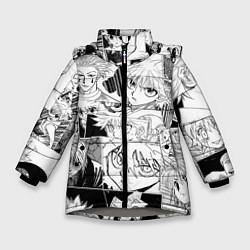 Зимняя куртка для девочки Hunter x Hunter pattern