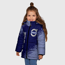 Куртка зимняя для девочки ВОЛЬВО Pro Racing Краска, цвет: 3D-черный — фото 2