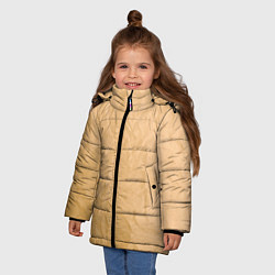 Куртка зимняя для девочки Cream paper, цвет: 3D-черный — фото 2