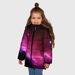 Куртка зимняя для девочки Night Nebula, цвет: 3D-черный — фото 2