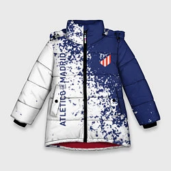 Куртка зимняя для девочки Atletico madrid football sport, цвет: 3D-красный