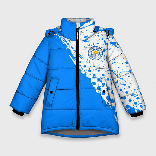 Зимняя куртка для девочки Leicester city Лестер Сити / 3D-Светло-серый – фото 1