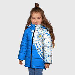 Куртка зимняя для девочки Leicester city Лестер Сити, цвет: 3D-светло-серый — фото 2