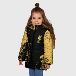 Куртка зимняя для девочки Liverpool гранж, цвет: 3D-черный — фото 2