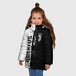 Куртка зимняя для девочки Juventus ювентус 2019, цвет: 3D-светло-серый — фото 2
