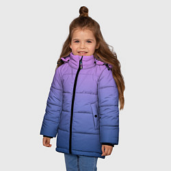 Куртка зимняя для девочки PINK-BLUE GRADIENT ГРАДИЕНТ, цвет: 3D-черный — фото 2