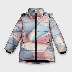 Куртка зимняя для девочки Светлый кибер-панк, цвет: 3D-черный