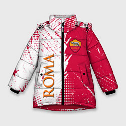 Куртка зимняя для девочки Roma краска, цвет: 3D-красный