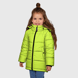 Куртка зимняя для девочки Зеленый неон из фильма Барби, цвет: 3D-светло-серый — фото 2