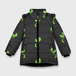 Зимняя куртка для девочки Мухоловка - хищное растение