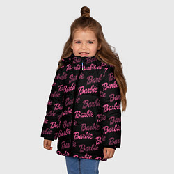 Куртка зимняя для девочки Barbie - Барби, цвет: 3D-черный — фото 2