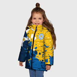 Куртка зимняя для девочки Сборная Уругвая Краска, цвет: 3D-светло-серый — фото 2