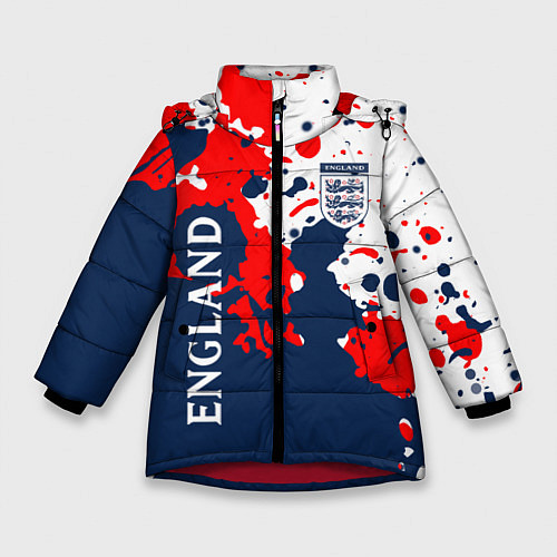 Зимняя куртка для девочки Сборная Англии Краска / 3D-Красный – фото 1