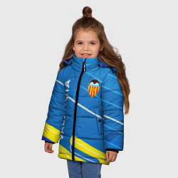 Куртка зимняя для девочки Valencia Абстракция, цвет: 3D-красный — фото 2