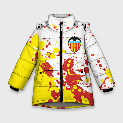 Зимняя куртка для девочки Valencia Краска / 3D-Светло-серый – фото 1