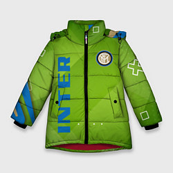 Куртка зимняя для девочки Inter Поле, цвет: 3D-красный