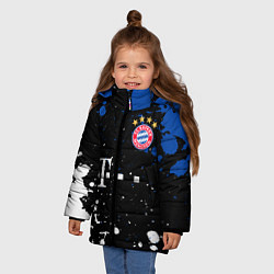 Куртка зимняя для девочки Bayern munchen Краска, цвет: 3D-красный — фото 2