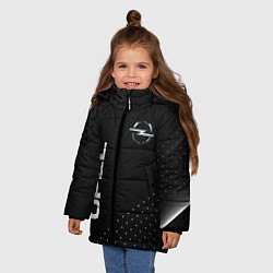 Куртка зимняя для девочки Opel Карбон, цвет: 3D-светло-серый — фото 2