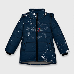 Куртка зимняя для девочки Stray Kids - брызги, цвет: 3D-светло-серый