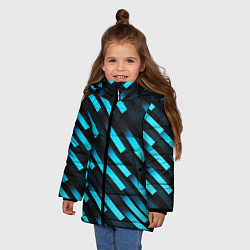 Куртка зимняя для девочки Bandpass flow, цвет: 3D-светло-серый — фото 2