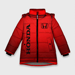 Куртка зимняя для девочки Хонда - спорт, цвет: 3D-светло-серый