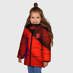 Куртка зимняя для девочки Suzuki - абстракция, цвет: 3D-черный — фото 2