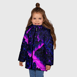 Куртка зимняя для девочки Спящий город, цвет: 3D-светло-серый — фото 2